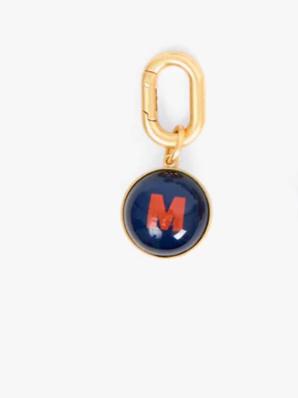 Clare V Alphabet Fob Letter M Keychain NEW